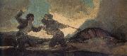 Francisco Goya Cudgel Fight oil painting artist
